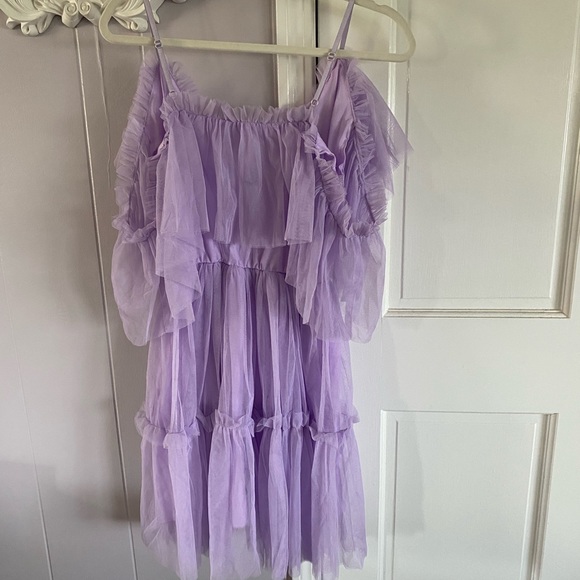 Purple Ruffle Boho Dress - Picture 10 of 14